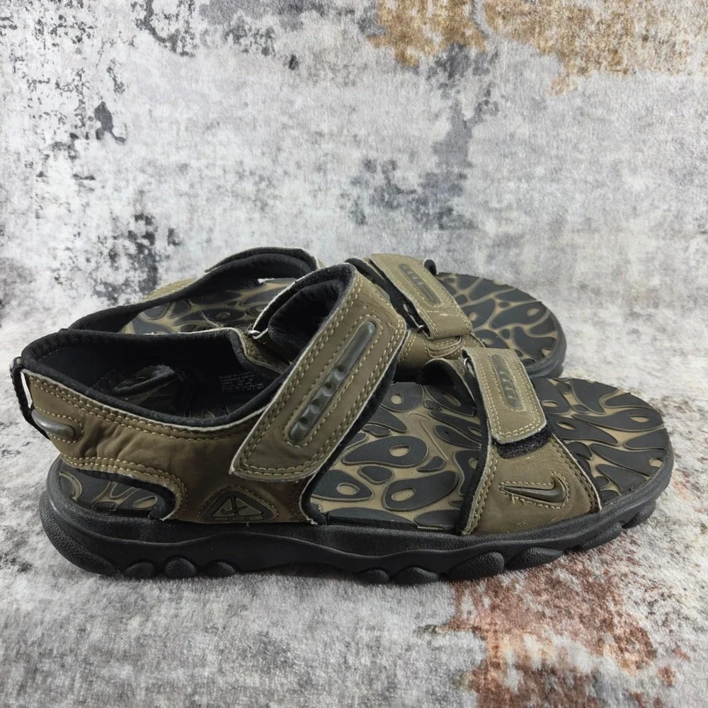 Nike‎ ACG Sport Hiking Sandals Mens 11 Brown Vintage Hook and Loop 00s
